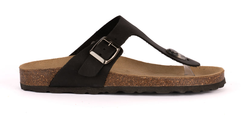 Ergonomic Leather Flip-Flop Sandals size. Man