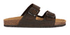 Double Buckle Sandals in Leather for Men
