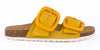 Sandalo Doppia Fibbia in Pelle Colorata, con Fibbie grandi a colori