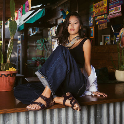 Sandalo Infrapollice Pelle Ingrassata