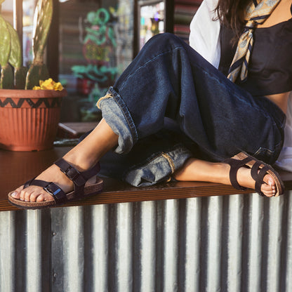 Sandalo Infrapollice Pelle Ingrassata