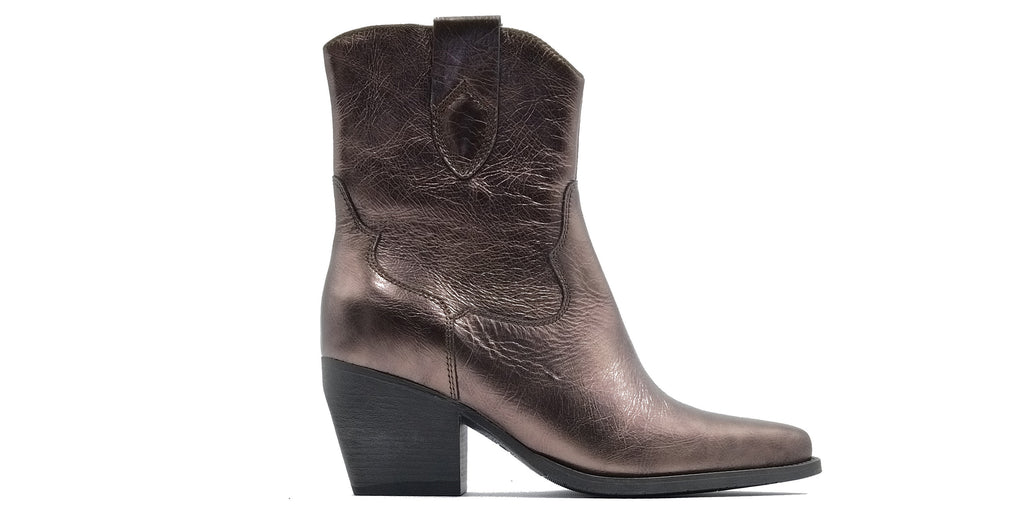 Texan leather ankle boot