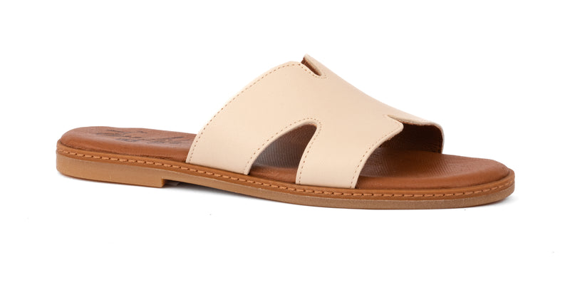 Ciabattina con Fascia in Pelle