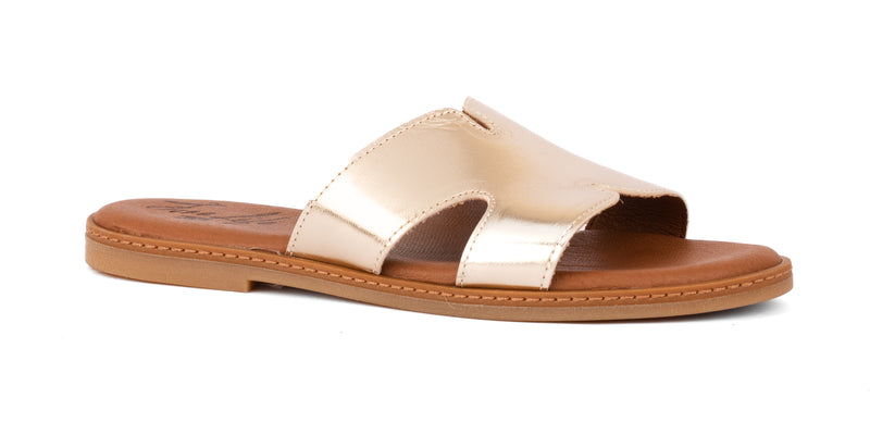 Ciabattina con Fascia in Pelle