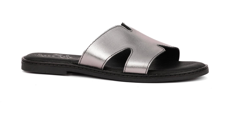 Ciabattina con Fascia in Pelle
