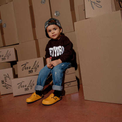 Sabot Bimbo/Bimba in Pelle Ingrassata