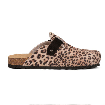 Sabot Clog in Pelle Stampa Leopardata