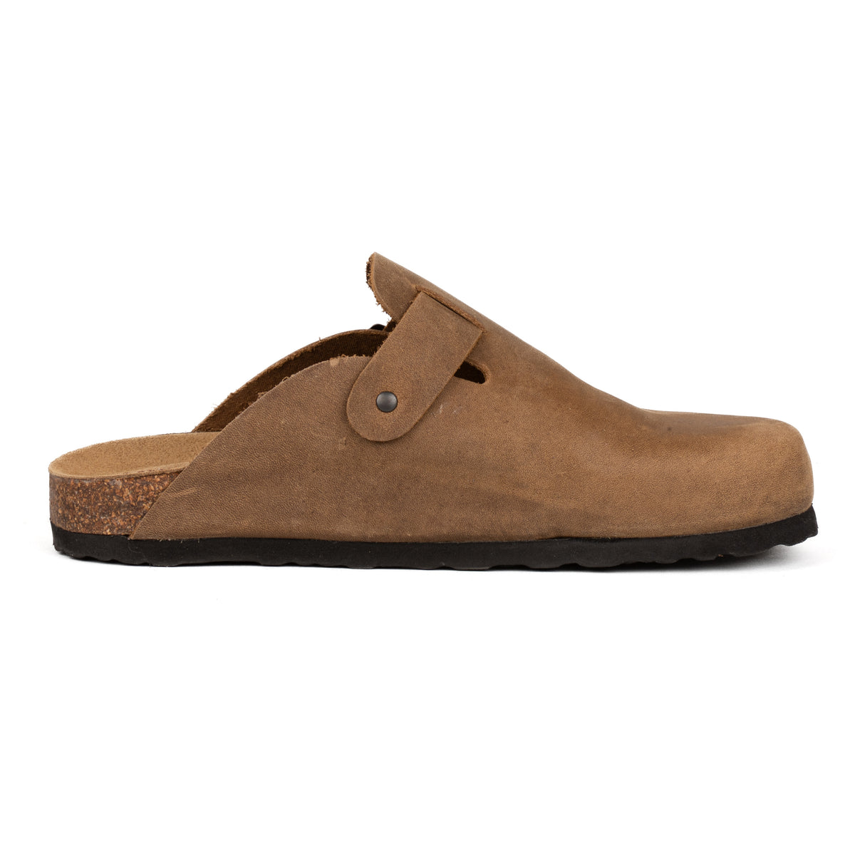 Sabot Clog in Pelle Ingrassata Con Plantare Morbido