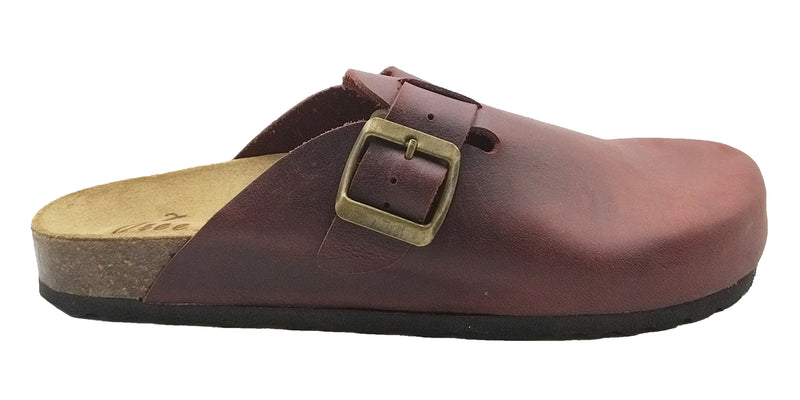 Women's leather clog sabot