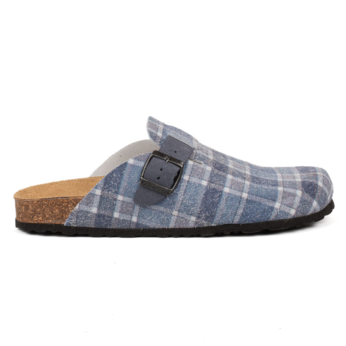 Sabot Clog in Pelle Stampa Tartan