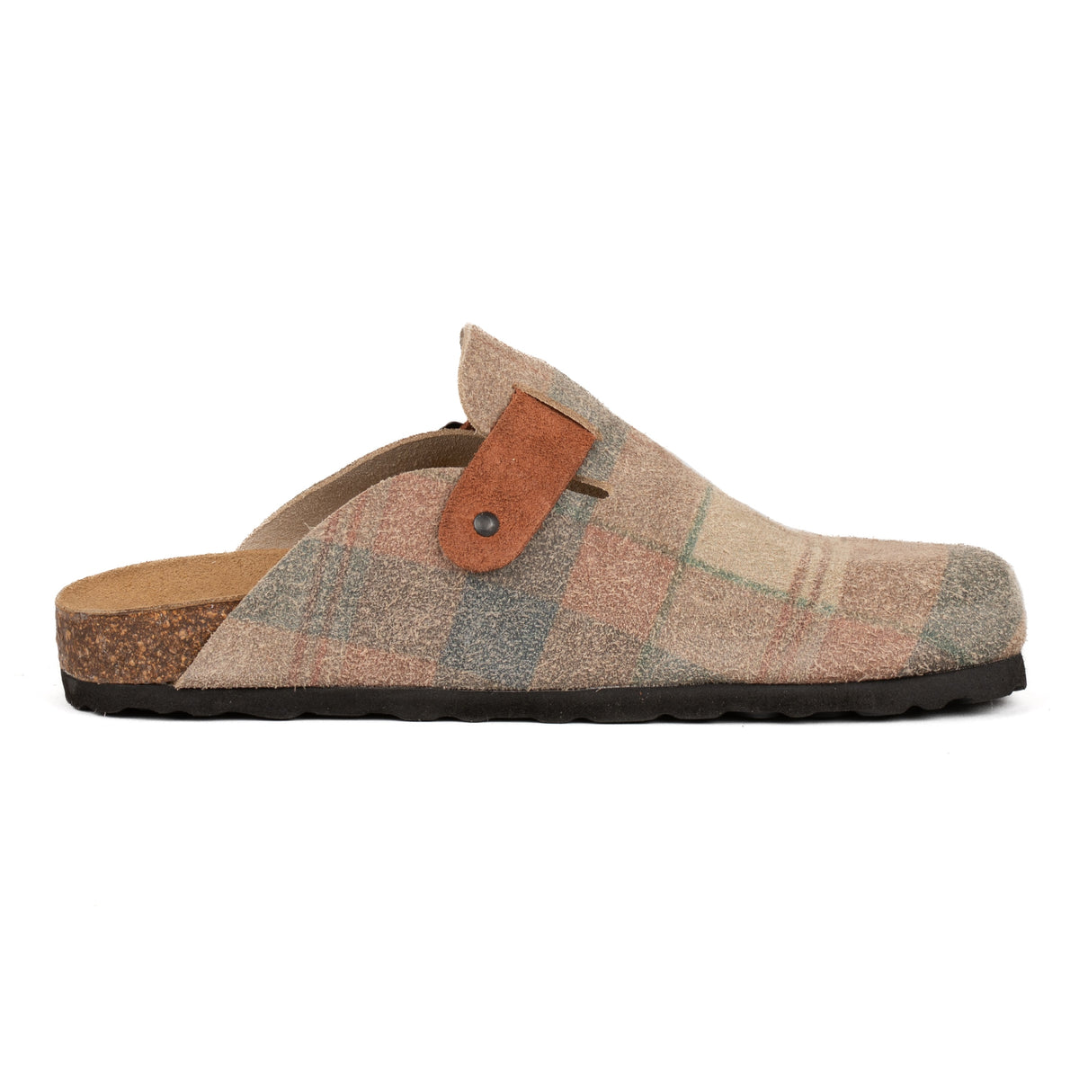 Sabot Clog in Pelle Scamosciata Stampata