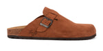 Sabot clog donna in pelle scamosciata