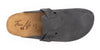 Sabot clog uomo in pelle scamosciata