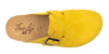 Sabot clog donna in pelle scamosciata