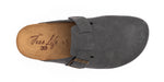 Sabot clog donna in pelle scamosciata