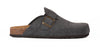 Sabot clog donna in pelle scamosciata