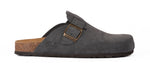 Sabot clog donna in pelle scamosciata