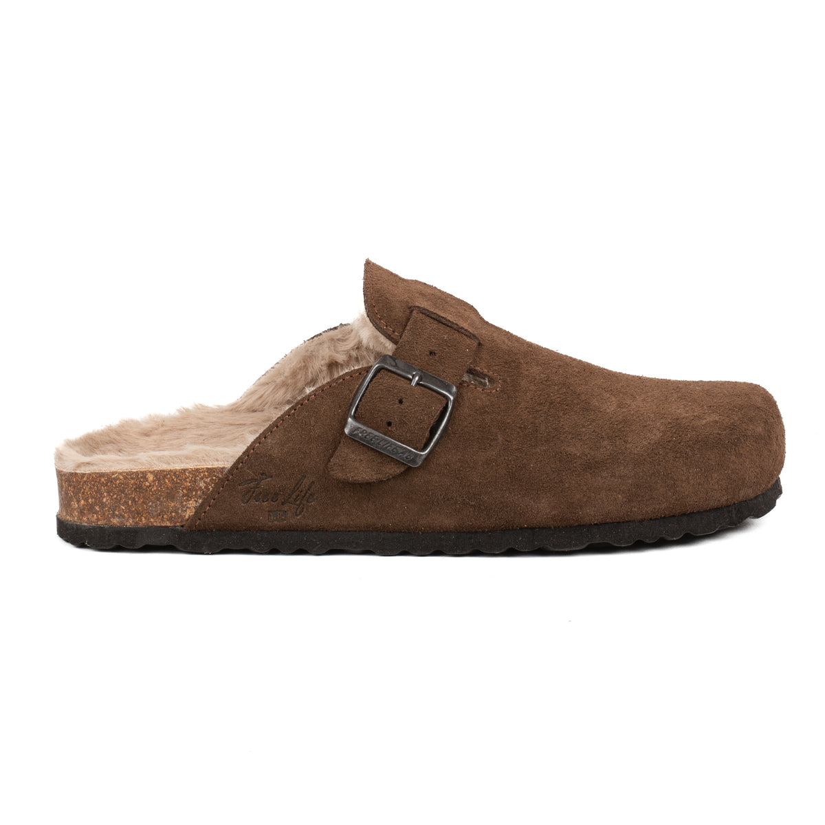 Sabot Clog Donna Pelle Scamosciata Imbottite