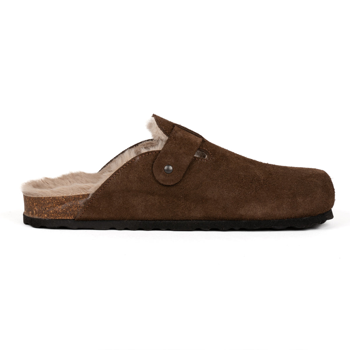 Sabot Clog Donna Pelle Scamosciata Imbottite