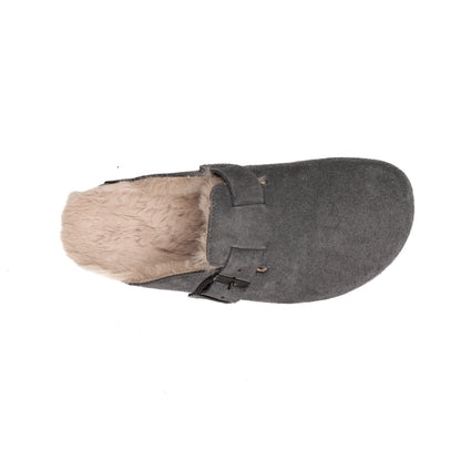 Sabot Clog Donna Pelle Scamosciata Imbottite