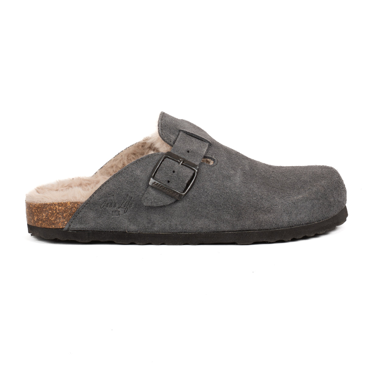 Sabot Clog Donna Pelle Scamosciata Imbottite
