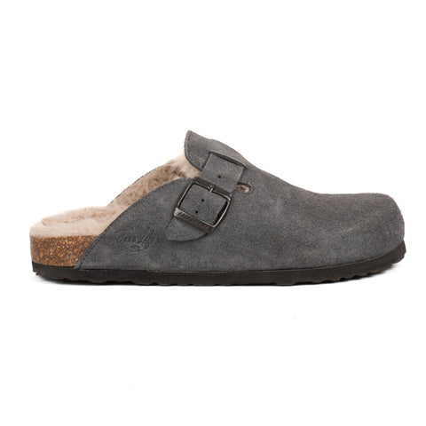 Sabot Clog Donna Pelle Scamosciata Imbottite