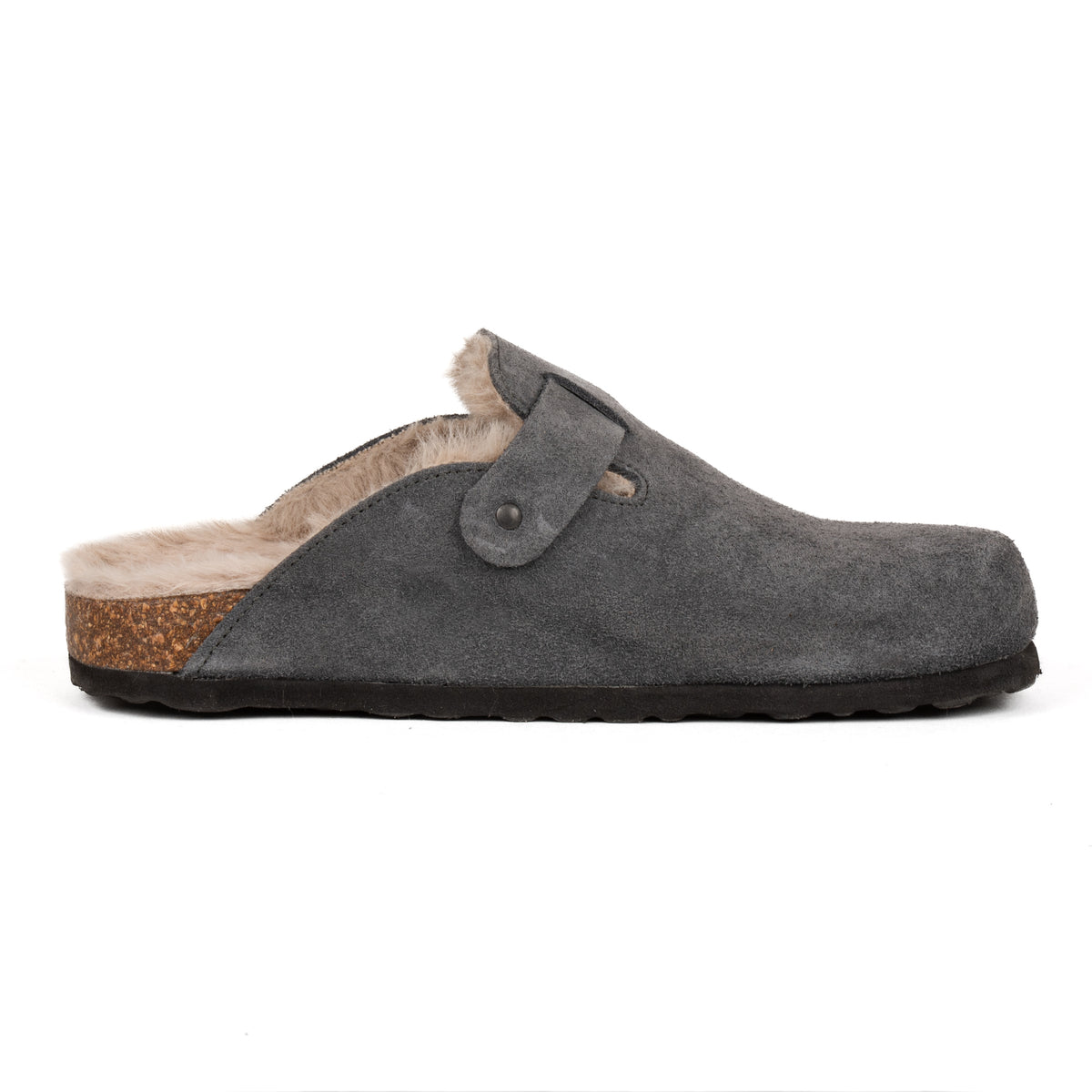Sabot Clog Donna Pelle Scamosciata Imbottite