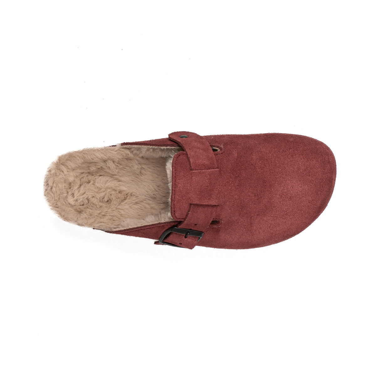 Sabot Clog Donna Pelle Scamosciata Imbottite