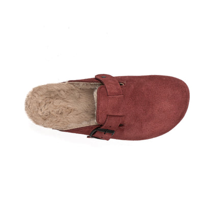 Sabot Clog Donna Pelle Scamosciata Imbottite