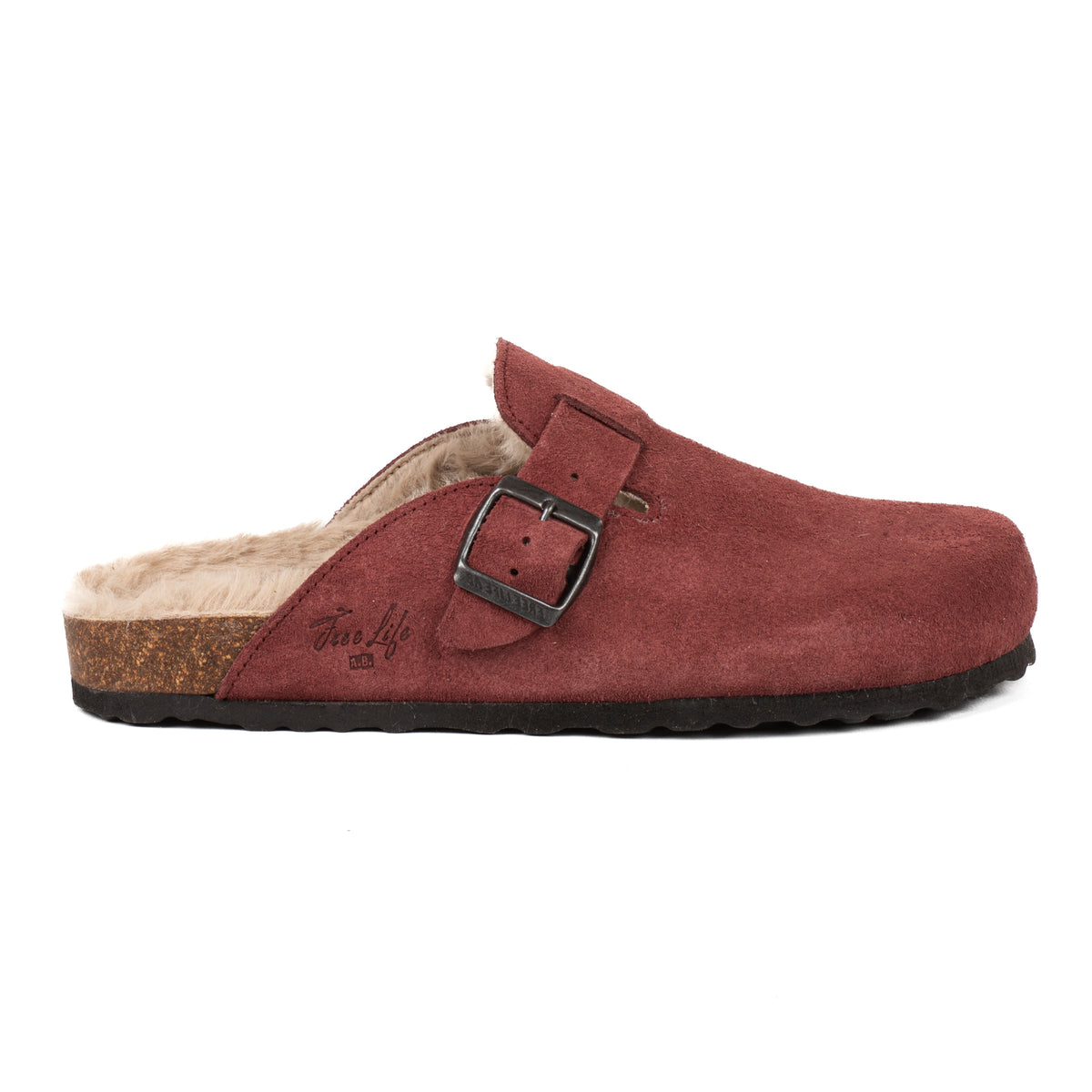 Sabot Clog Donna Pelle Scamosciata Imbottite