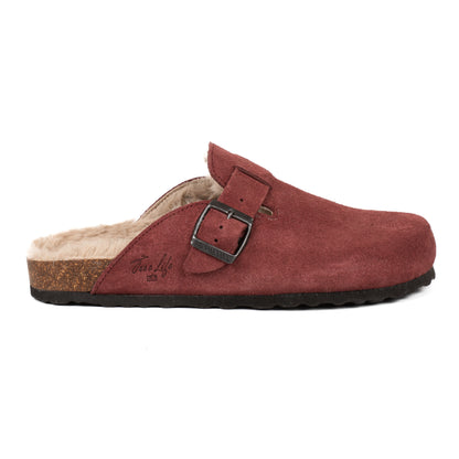 Sabot Clog Donna Pelle Scamosciata Imbottite