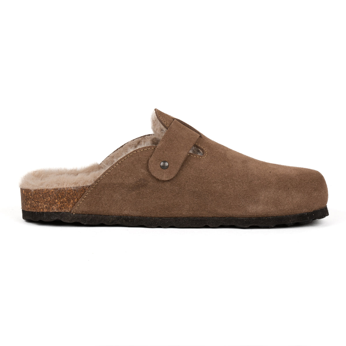 Sabot Clog Donna Pelle Scamosciata Imbottite
