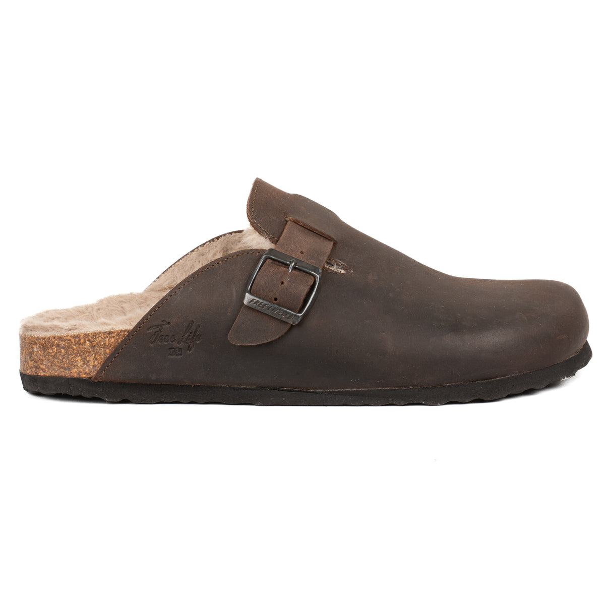 Sabot Clog Donna Pelle Scamosciata Imbottite