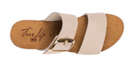 Sabot Zeppa Doppia Fascia in Pelle con Fibbia