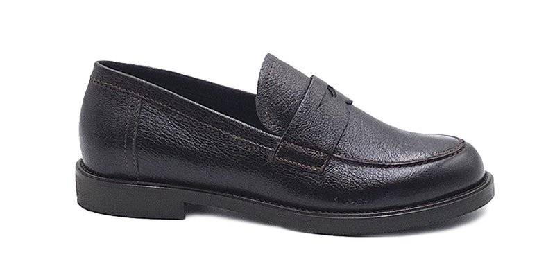 Leather college loafers