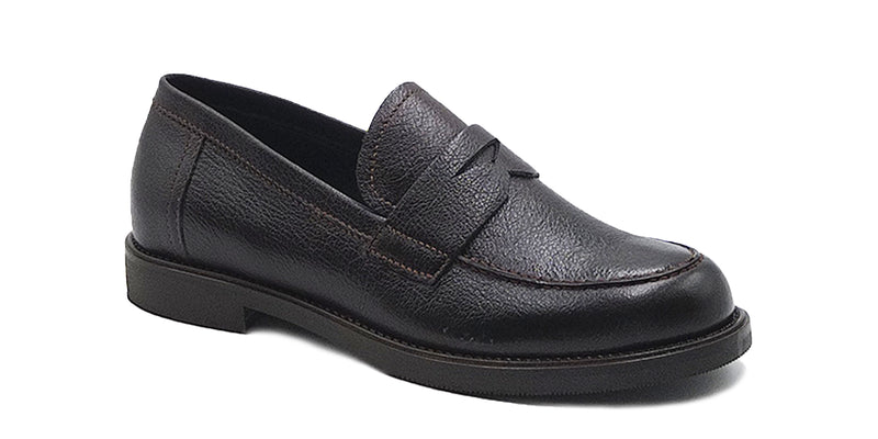 Leather college loafers