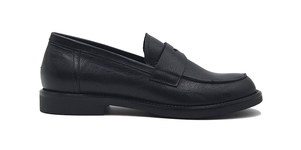 Leather college loafers