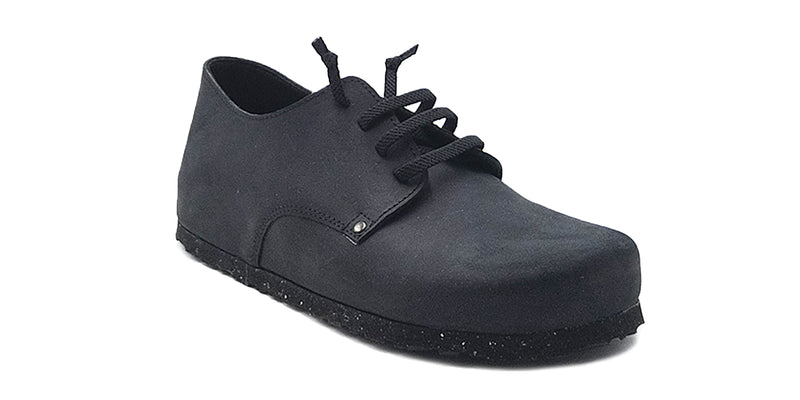 Women's slipper-style shoe, lace-up