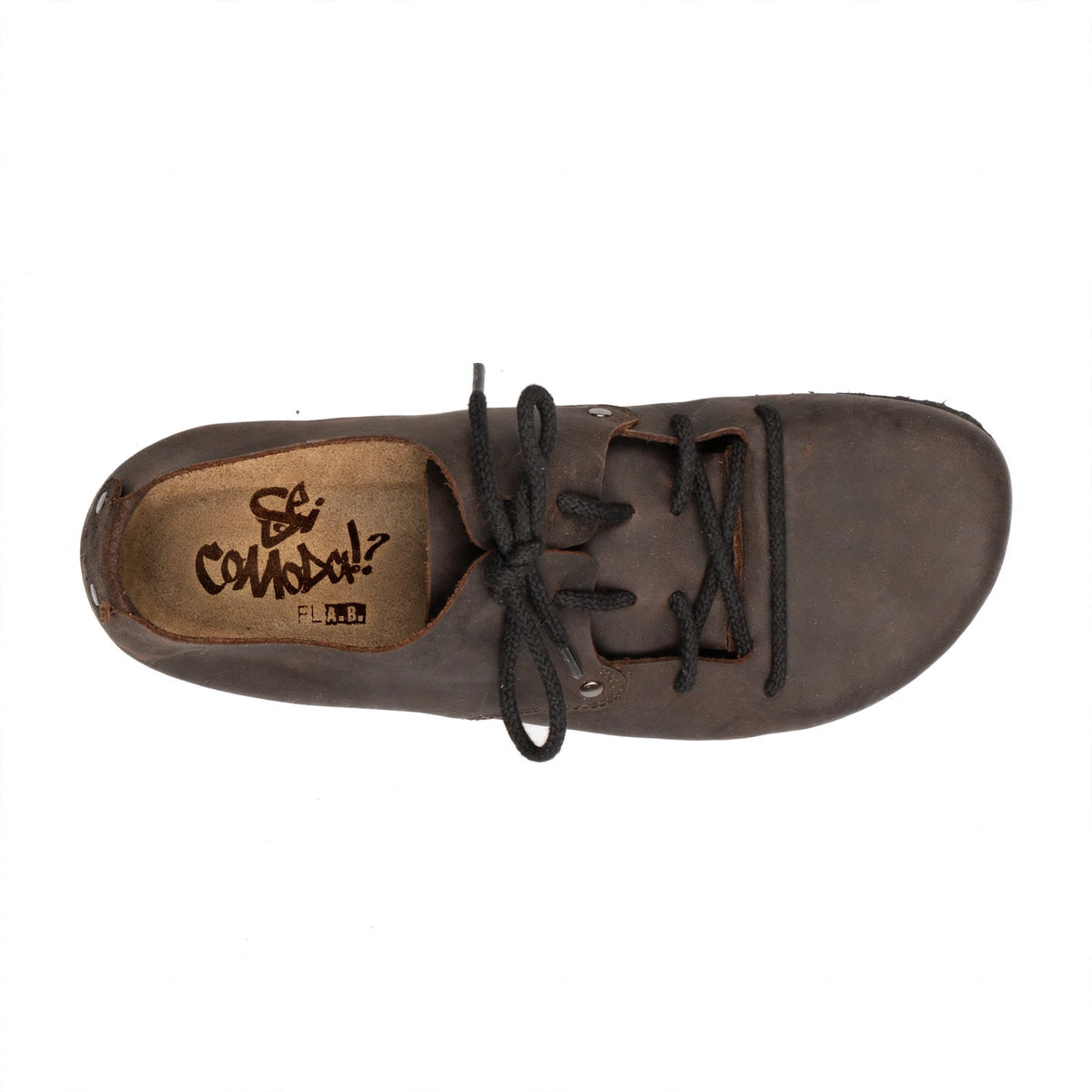 Scarpa Pelle Ingrassata Con Plantare Morbido