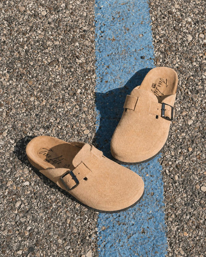 Suede Clogs