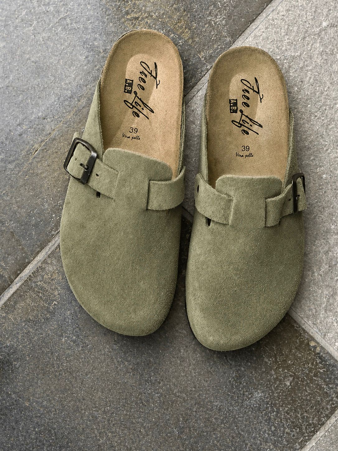 Suede Clogs