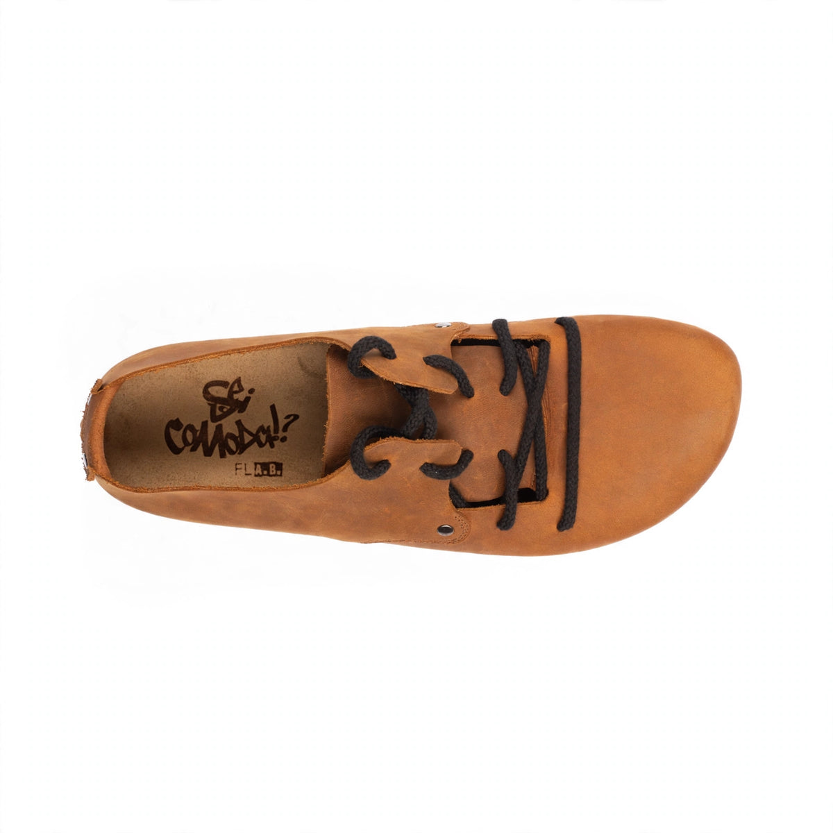 Scarpa Pelle Ingrassata Con Plantare Morbido